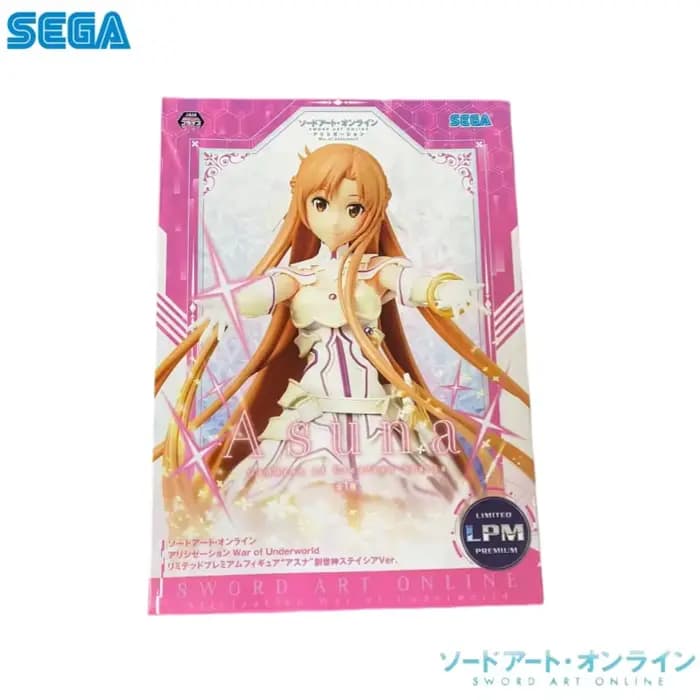 En stock, figurine d'action Sega originale Sword Art Online Asuna, modèle de poupée, neuve, en boîte