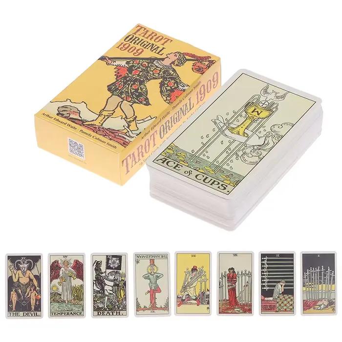 Tarot original 1909 cartes de jeu de société Rider Waite Smith, 1909 cartes de jeu