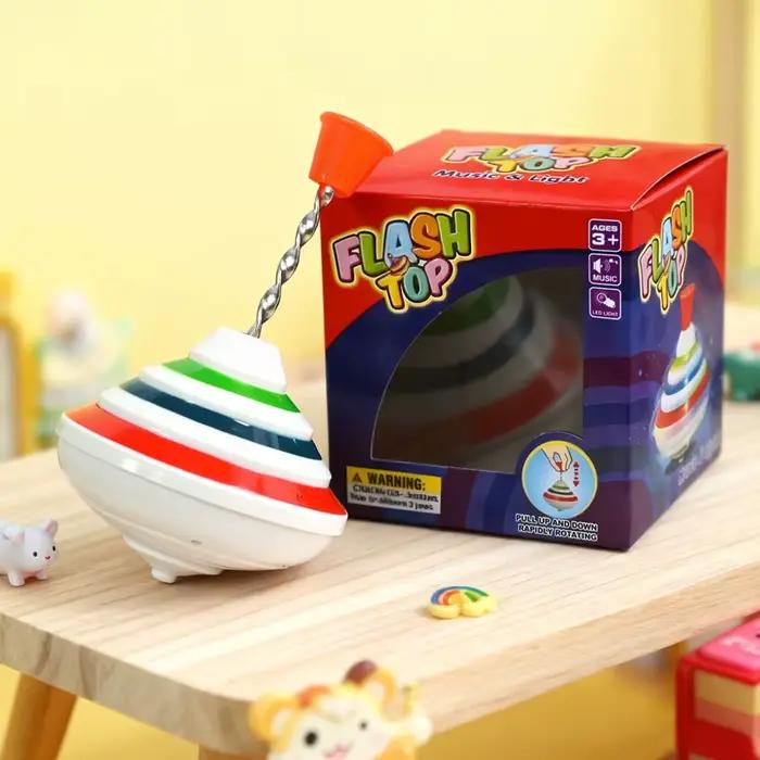 Toupies magiques classiques, jouet musical, lumière gyroscopique, jouets pour enfants avec Flash LED