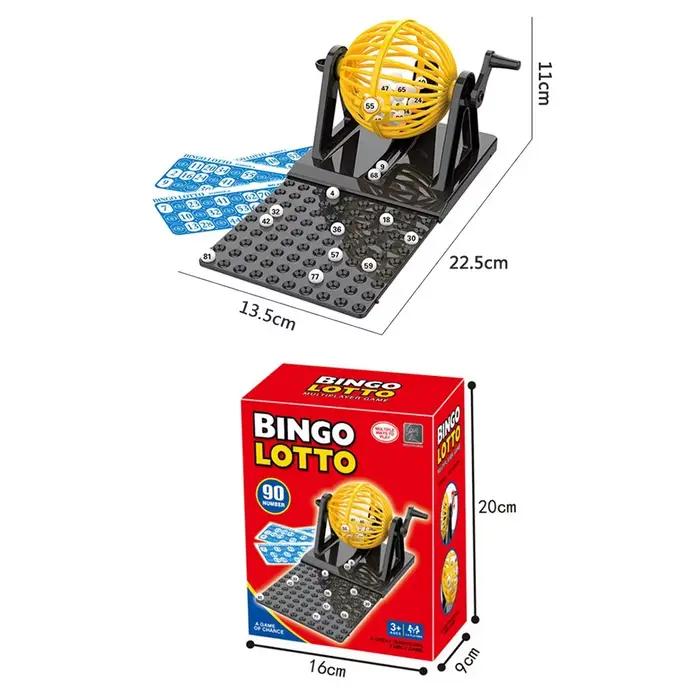 Nouveau jeu de bingo et de loterie en ABS, avec machine rotative à cage tournante, jeu de société in