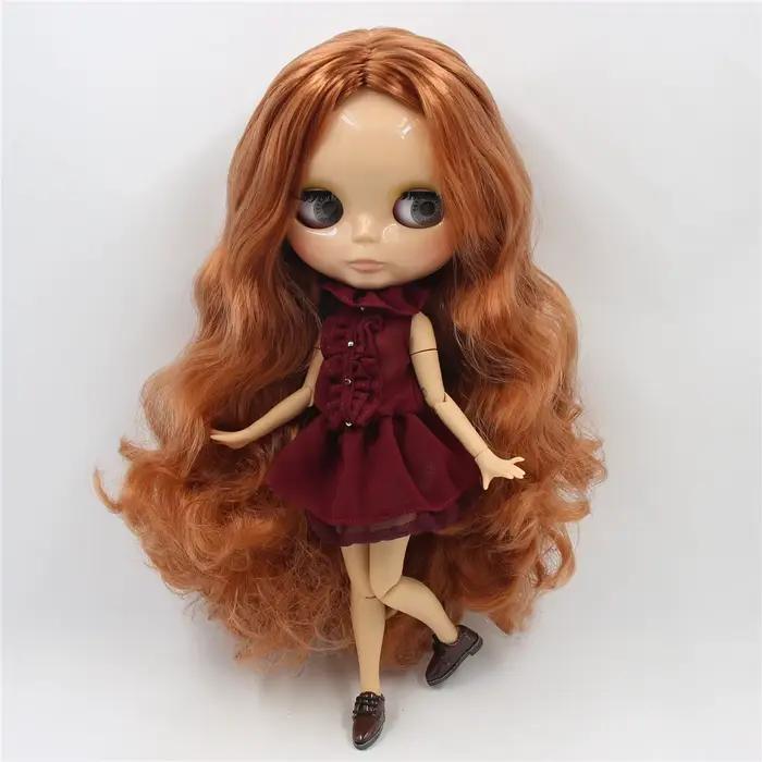 ICY DBS Blyth poupée 1/6 bjd jouet corps articulé peau bronzée poupée 30 cm visage brillant pour bri