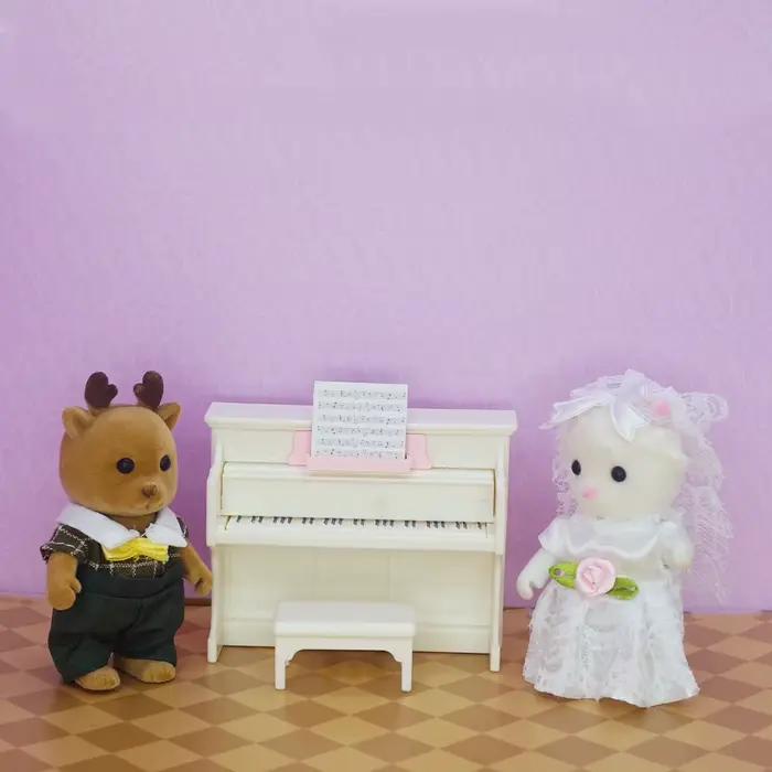 Accessoires pour maison de poupée de Piano Miniature 1:12, Mini réplique de Piano de Simulation avec