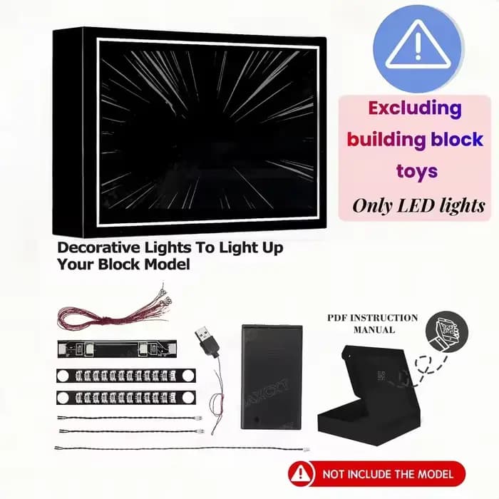 MAXCXT – ensemble de lumières LED pour LEGO 72046, lampe décorative DIY pour Game Boy, ensemble de b