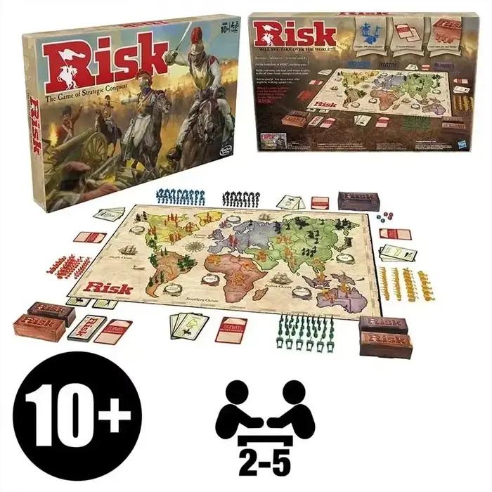 Jeux de société Risk - Game of Strategic Conquest - 2 à 5 joueurs - Jeux de société familiaux - Âges