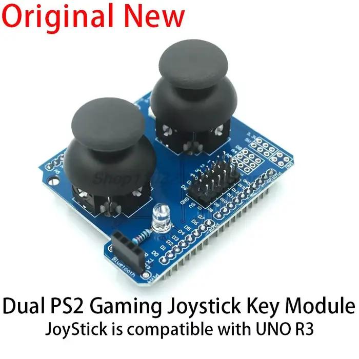 1 pièce nouveaux blocs de construction électroniques double module de bouton de joystick de jeu PS2