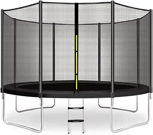 Trampoline extérieur de 6 pieds avec filet de sécurité et tapis de saut robuste Fitness pour enfants