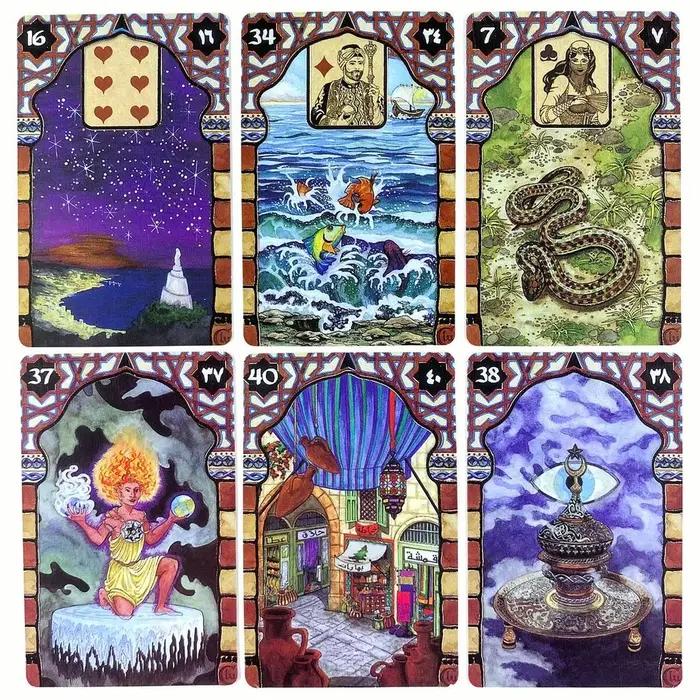 Cartes oracle Rana George Lenormand, jeu de table, loisir, divination, prophétie, tarot