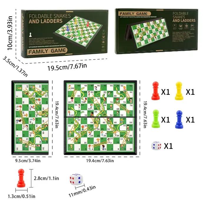 Jeu de société Serpent et Échelle, jouet d'interaction familiale et de fête entre amis, développe la