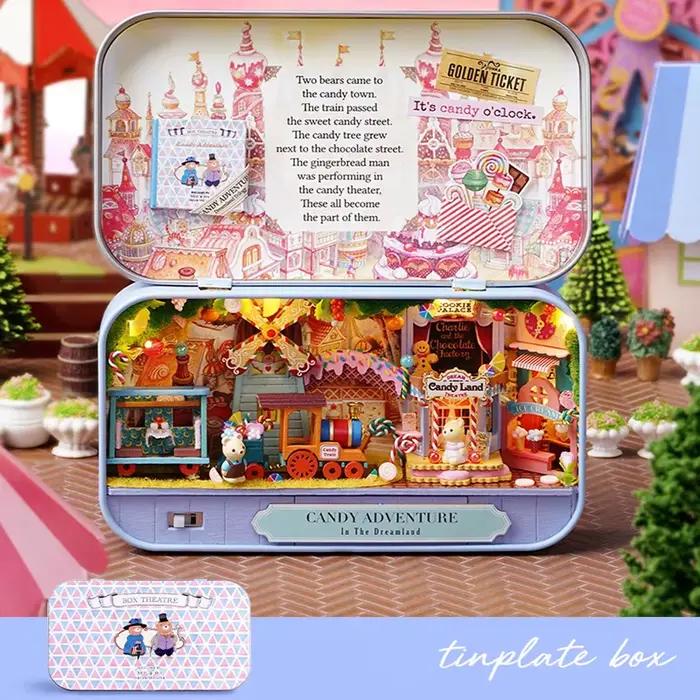 Maisons de course en bois bricolage pour filles, boîte amusante faite à la main, boîte l'inventaire,