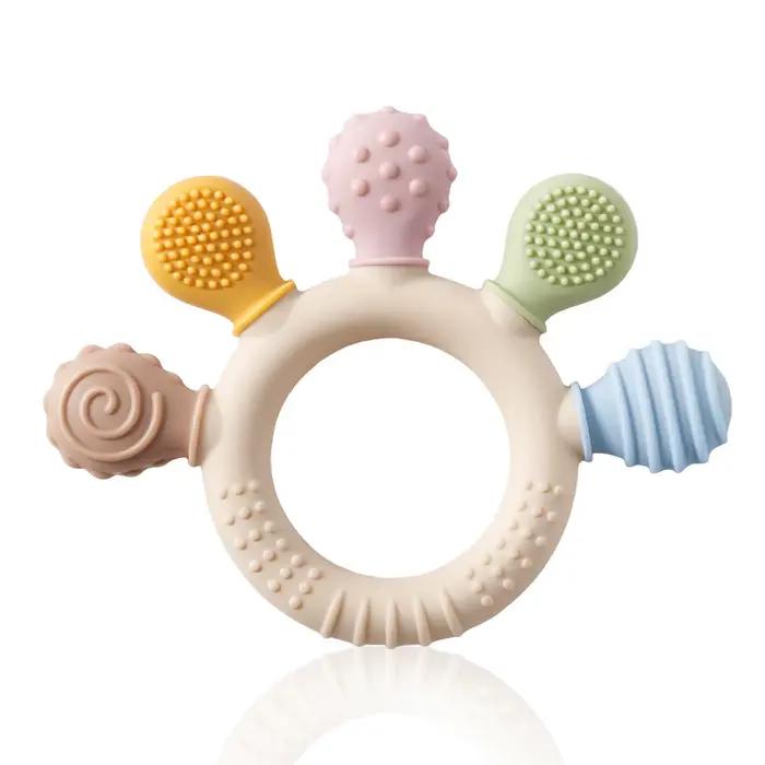 Jouet éducatif en Silicone pour bébé, jouet Montessori pour bébé, piste de dentition, labyrinthe, mo