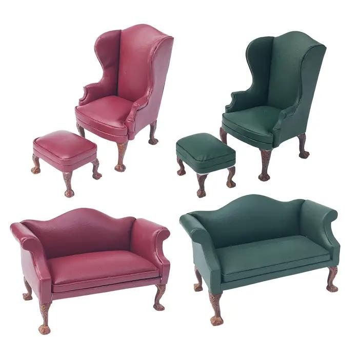 Accessoire de chaise de canapé de fauteuil de maison de poupée réaliste moderne à l'échelle 1/12