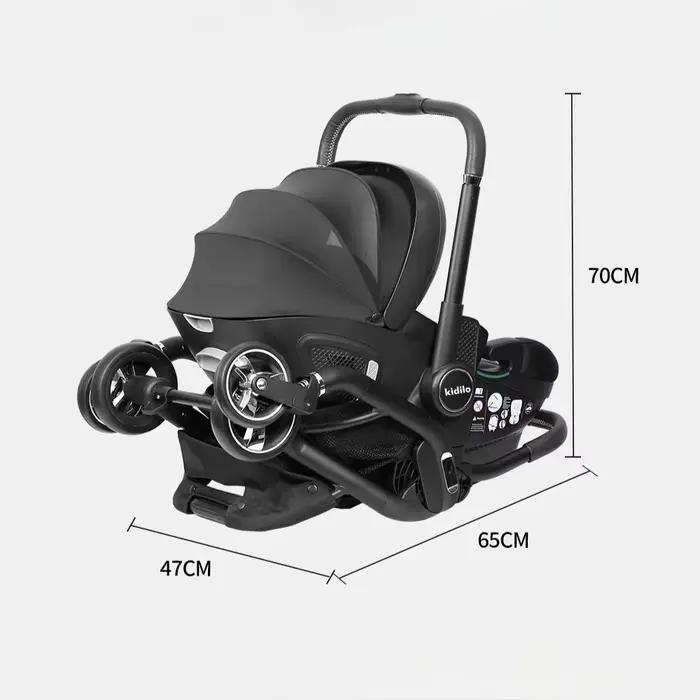 STOCK ue 3IN1 bébé poussette Portable enfant siège de voiture de luxe pliable multi-fonctionnel land