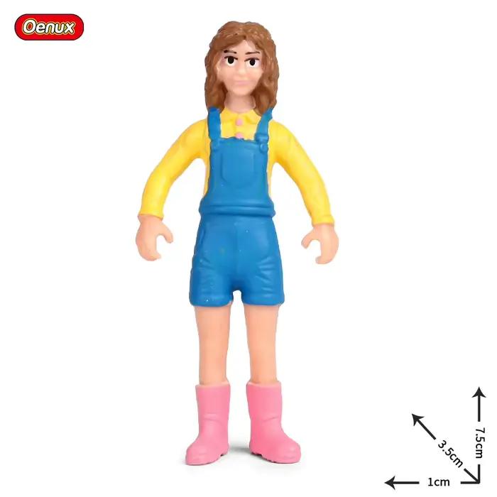Oenux nouveau modèle de personnes fermières Simulation personnel de ferme mangeoire figurines d'acti