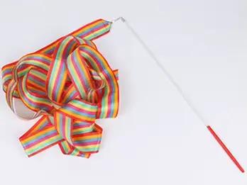 Ruban de brevColoré pour Bâton Arc-en-ciel, 2/4/6m, Accessoire Artistique