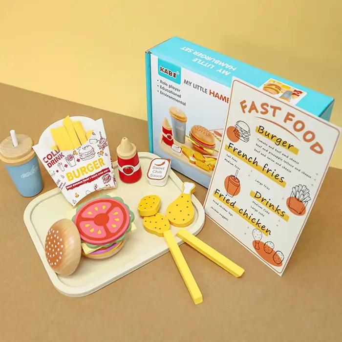 Jouet de coupe de Pizza pour enfants, jeu de Simulation de Pizza Montessori, jouet alimentaire de Si