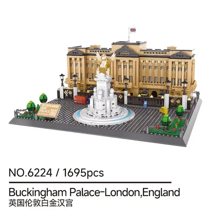 Kit de construction DIY du palais de Buckingham, ensemble d'architecture MOC de 1695 pièces pour l'e