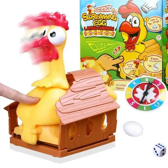 Squawk poulet jeu de société jouets poulet pondant des œufs famille Parent-enfant jouets interactifs