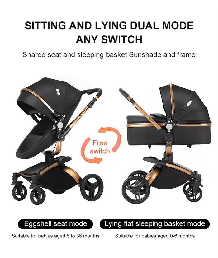 Poussette bébé voiture pour landau pour nouveau-né bébé accessoires bébé Buggy infantile 3 en 1 pous