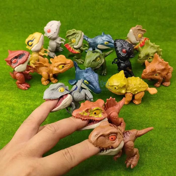 Nouveaux dinosaures mordant les doigts articulations mobiles Dino drôle créatif délicat Simulation d