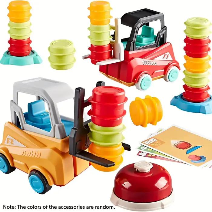 Jeu de transport de chariots élévateurs pour ingénieurs - Jouet de construction stimulant le cerveau