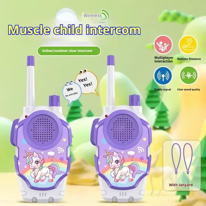 Talkie-walkie 2 pièces, jouets pour enfants, talkie-walkie sans fil, interaction parent-enfant, inte