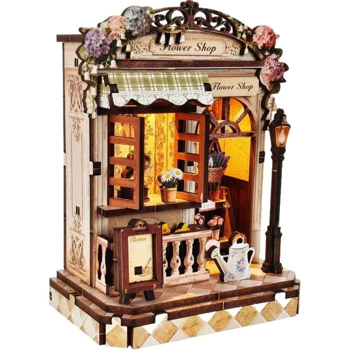 Kits de modèles miniatures en bois à faire soi-même, mini puzzles 3D, maisons de poupées avec meuble