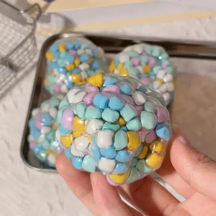 Boule anti-Stress Squishy Dopamine, jouets sensoriels pour adultes et enfants, jouets anti-anxiété,