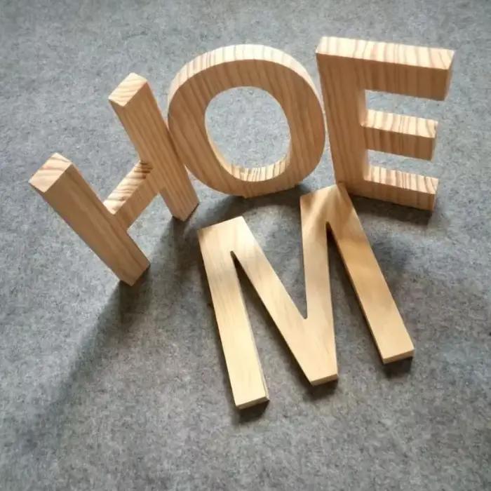 Alphabet anglais en bois créatif, thème Bar, café, décoration murale de Restaurant, accessoires de p
