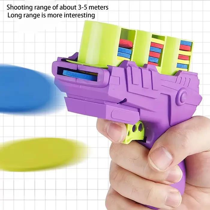 Enfants soucoupe volante pistolets carotte disque volant lanceur jouet pistolet radis pistolet sécur