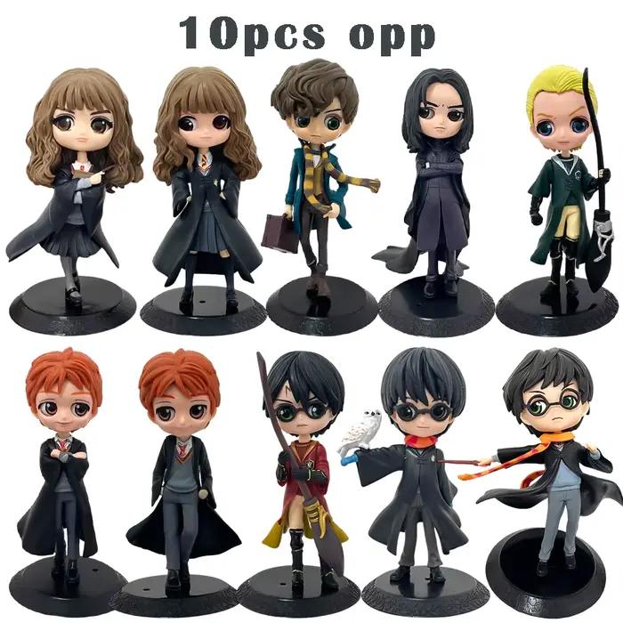 Lot de 10 figurines Harry Potter, Hermione Granger et Ron Weasley, modèles PVC, cadeaux, figurines d