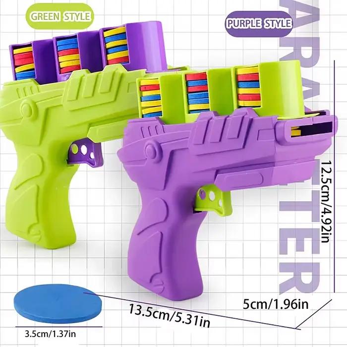 Enfants soucoupe volante pistolets carotte disque volant lanceur jouet pistolet radis pistolet sécur