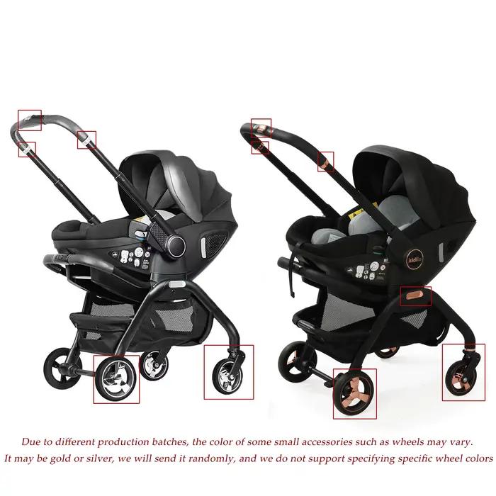 Poussette 4 en 1 pour nouveau-né, siège auto multifonction, légère, à quatre roues, poussette bidire