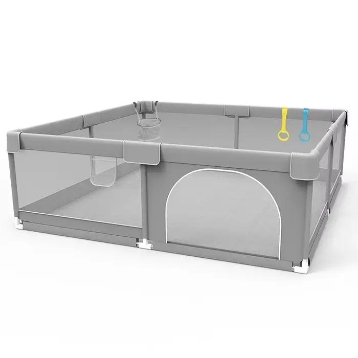 IMBABY Parc pour bébé Gris Clôture d'activité pour bébé Grand aire de jeux pour bébé Activités de sé