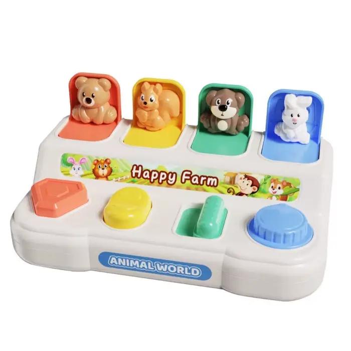 Jouet animaux Pop-Up Montessori pour bébé, jouets sensoriels interactifs pour tout-petits, jouet édu