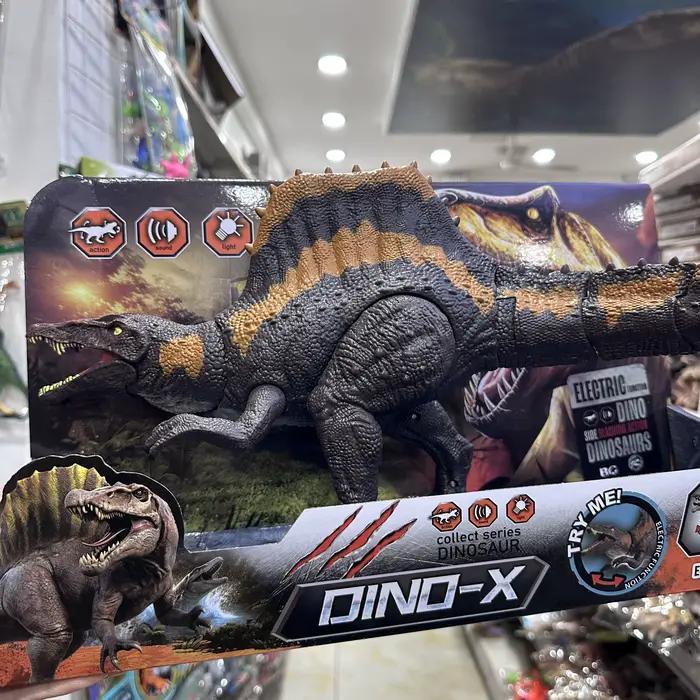 Dinosaure électrique Jurassic World Dino-X Spinosaurus avec effets sonores et lumineux, jouet d'acti
