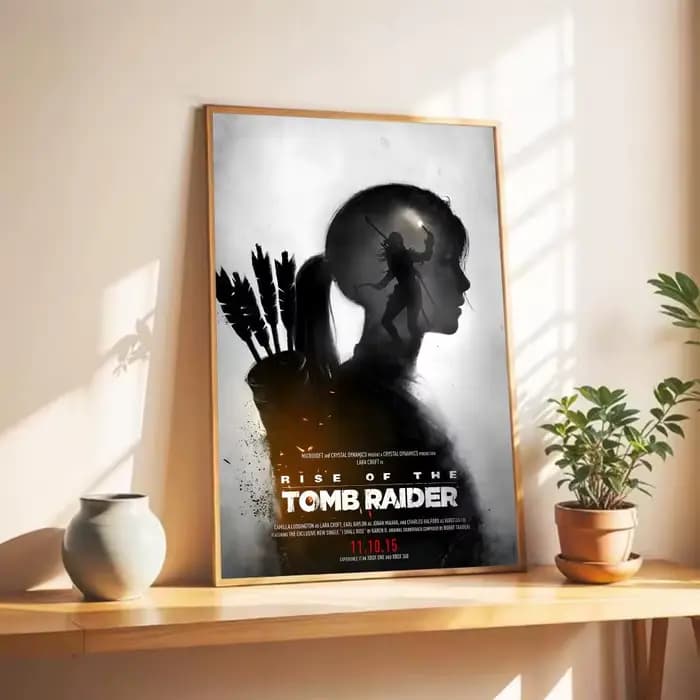 1PC Hot Game T-Tomb Raider Anime Poster Wall Art Print Poster Decorative Mural Home Decor Gift Unfra