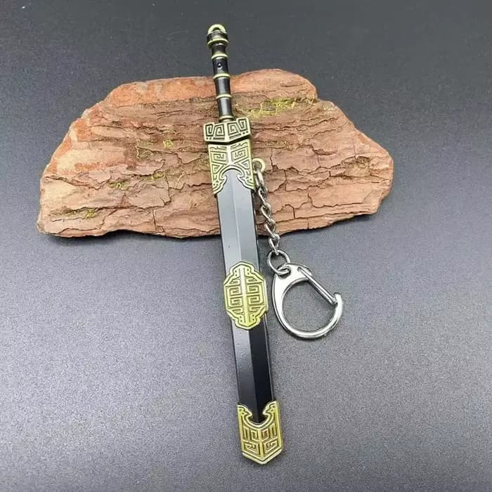 Porte-clés pendentif Katana Sword Toys, mini modèle d'arme avec gaine, couteau jouet, porte-clés ani