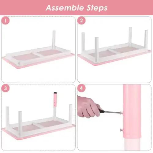 Ensemble de table et 4 chaises pour enfants, 5 pièces, table multi-activités pour tout-petits, ensem