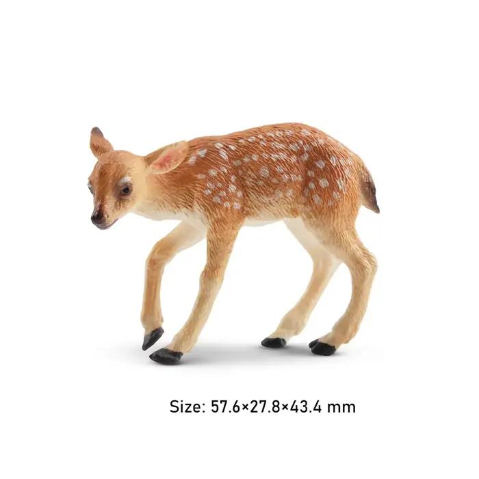 Toymany Simulation alce veau faune modèle Animal jouet Mini Figurines poupées Action Figurines jouet