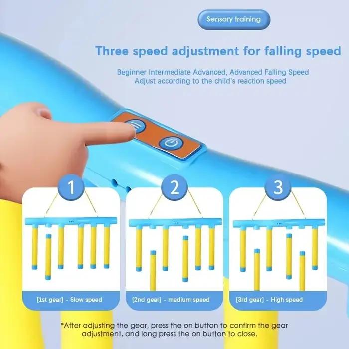 Défi chute de bâtons jeu enfants bâton attraper jouet formation capacité de réaction éducatif Parent