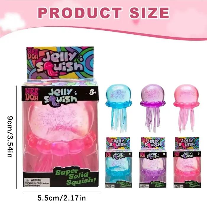 Nee Doh Jellyfish Jelly Squish Stress Toy Fidget Squeeze NeeDoh Tendance Spéciale