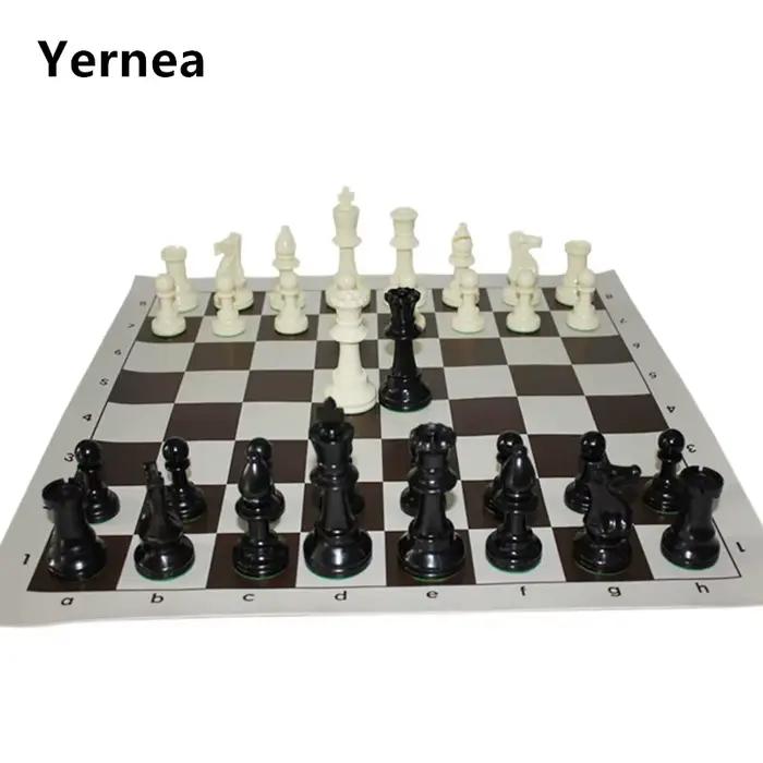 Jeu d'échecs Standard International, compétition King 97mm(3.82 pouces) grand jeu d'échecs en plasti