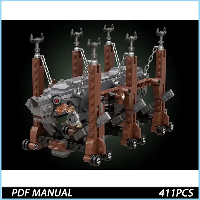 Blocs de construction MOC, modèle de terrain précis, briques à assembler soi-même, collection, affic