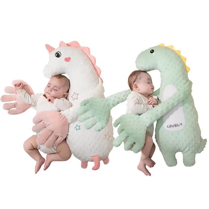 Oreiller en peluche apaisant pour bébé, poupée apaisante avec télécommande, 3 vitesses réglables pou