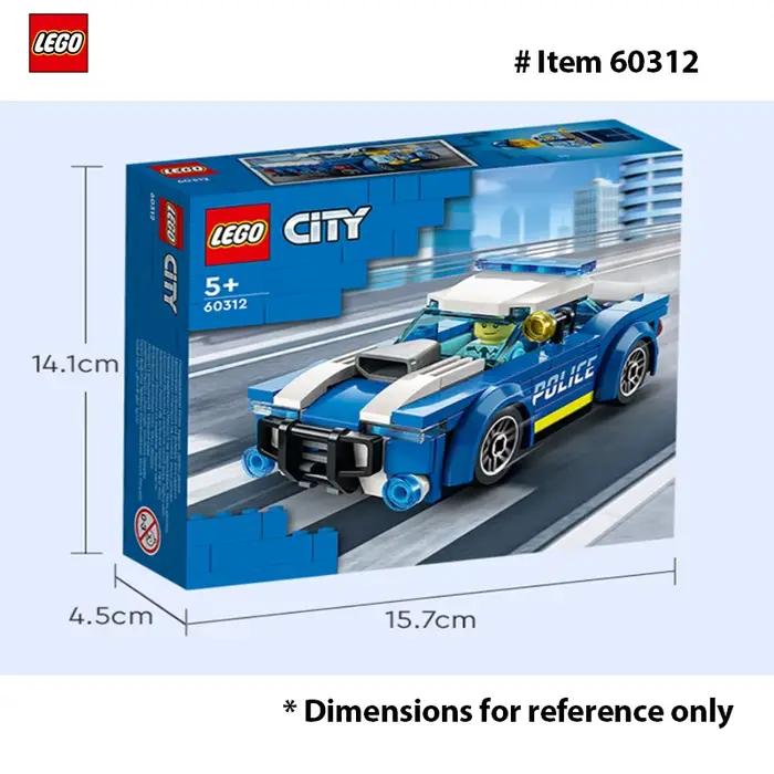 LEGO 60312 Jouet de voiture de police de ville pour enfants de 5 ans plus avec figurine d'officier,