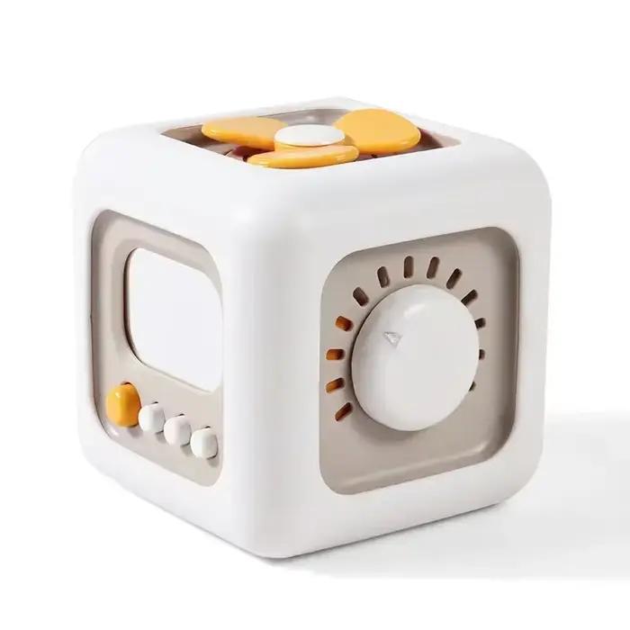 Jouet Cube Montessori pour Fille et Garçon, Planche Sensorielle Occupée, Compétences de Pratique pou