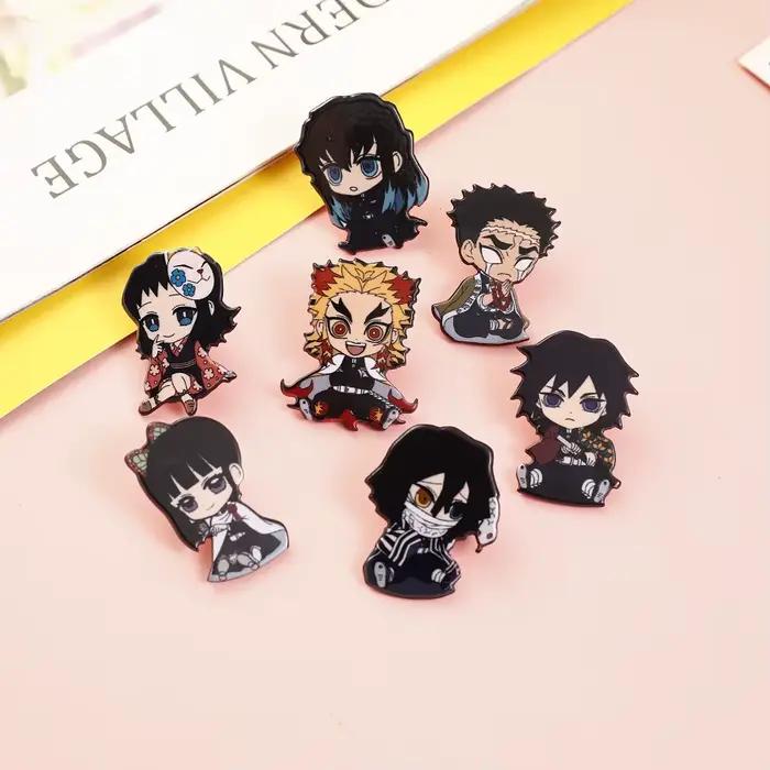 Broche de rôle de dessin animé Demon Slayer, en acrylique, épingles décoratives pour femmes et homme
