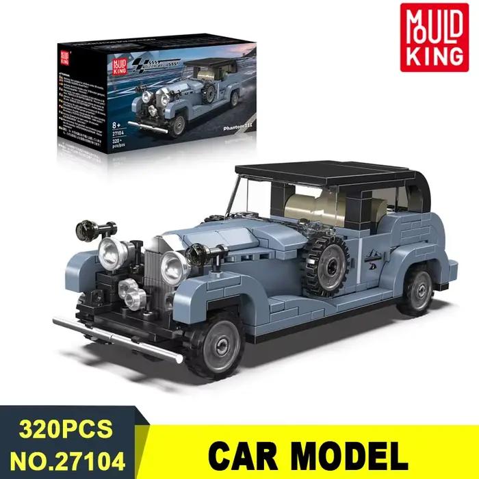 Mould King – ensemble de blocs de construction de voiture de course Vintage de luxe, véhicule de vit