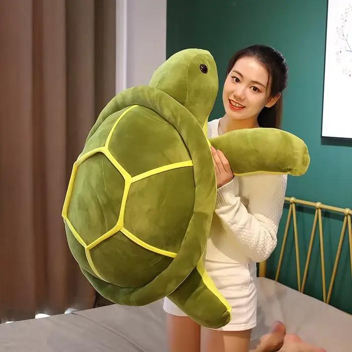 Jouet en peluche tortue de mer douce pour enfants, poupées animaux Kawaii, oreiller en peluche, cade