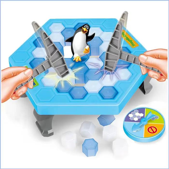 Piège à pingouins drôle, jeu de société interactif d'intérieur, brise-glace, sauver le pingouin, jou